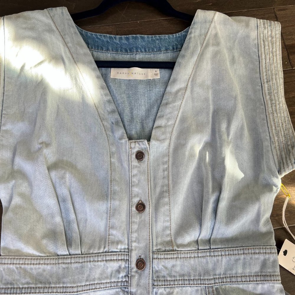 Happy X Nature Button Down Dress Size 6 NWT